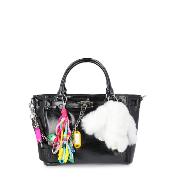 Madden NYC Women's Top Handle Satchel, Black