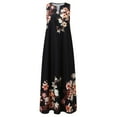 thumbnail image 3 of Robes d'Été pour Femmes 2022 Robe d'Été Sans Manches Imprimée Col en V Maxi Ample Boho Plage Longue Robe d'Été avec Poches, 3 of 5
