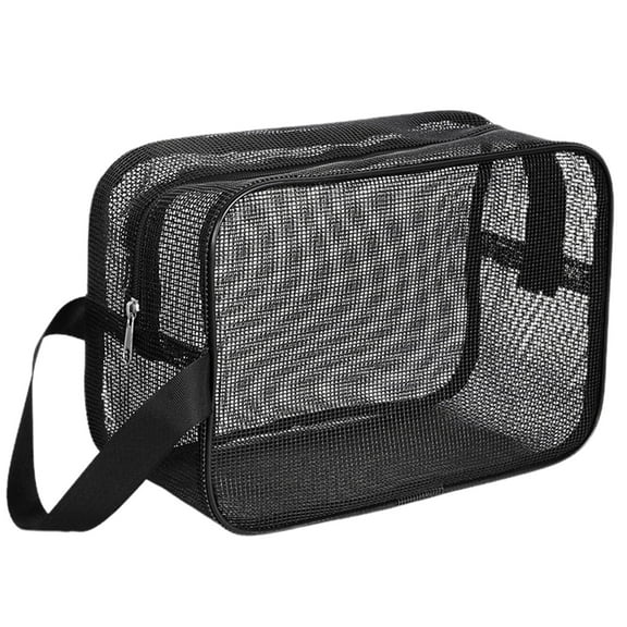 Waroomhouse Capacity Shower Bag Portable Shower Bag Quick-drying Mesh Shower Bag for Gym Camping Travel Cosmetic Storage Bag with Hollow Out Design for Easy