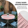 thumbnail image 5 of Pink Ombre Fitted Tablecloth with Elastic Edged, Round Table Cloth for Dining Table, Modern Abstract Art Farmhouse Waterproof Oil Proof Table Cover for Indoor Outdoor 45"-54", 5 of 8