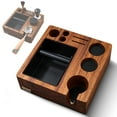 thumbnail image 1 of Tamping Station,Tool With Coffee 3 In 1 With Coffee Station Knock Box And Coffee -pressure Pad -pressure Pad Stand Pad Stand Wooden Espresso Knock Box Station Espresso Coffee, 1 of 6