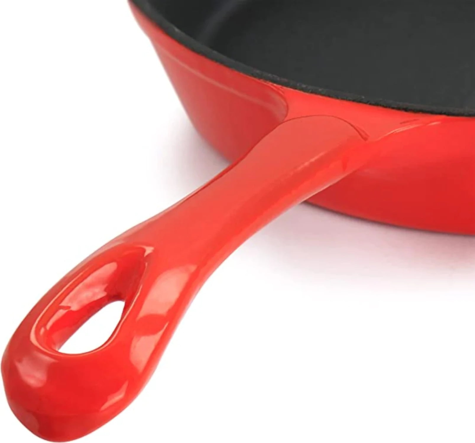 Enameled Cast Iron 8 Fry Pan - Red – Eco + Chef Kitchen