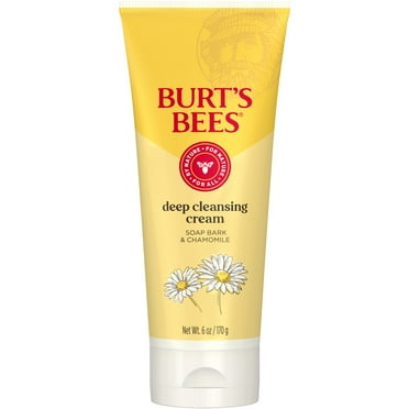 Burt's Bees Deep Cleansing Cream with Soap Bark and Chamomile, 6 Ounces
