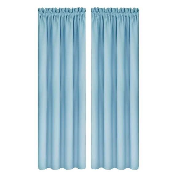 AUQ Blackout Curtains for Bedroom - 60" Length Room Darkening Thermal Insulated Rod Pocket Curtains for Kids Room (37.8 x 60"es Long,Only 1 Panel)