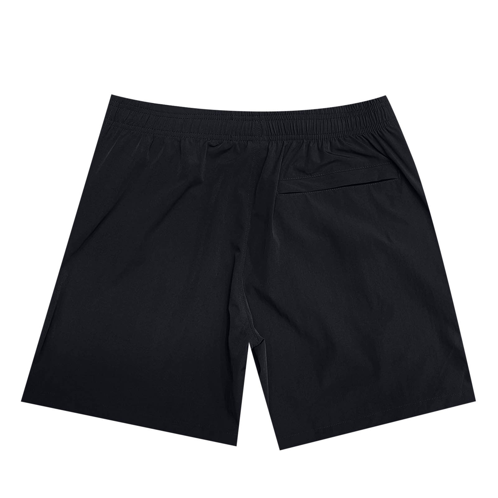 NOLDARES Mens Swimming Trunks Inseam Swim Shorts Summer Bathing Suit Swimwear Beachwear with Pockets(Black,L)