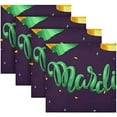 thumbnail image 5 of Dreamtimes Mardi Gras Cloth Napkins Set of 4, Oversized Washable Reusable Polyester Dinner Table Napkins for Family, Restaurant, Party Decor, 20 x 20 Inch, 5 of 7