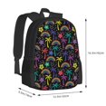 thumbnail image 3 of Vsdgher Colorful Palms Print Backpack for Women Men School Bookbag with Laptop Compartment for College Work Travel, Simple Fashion Casual Daypack, Fit 15" Laptop, 3 of 8