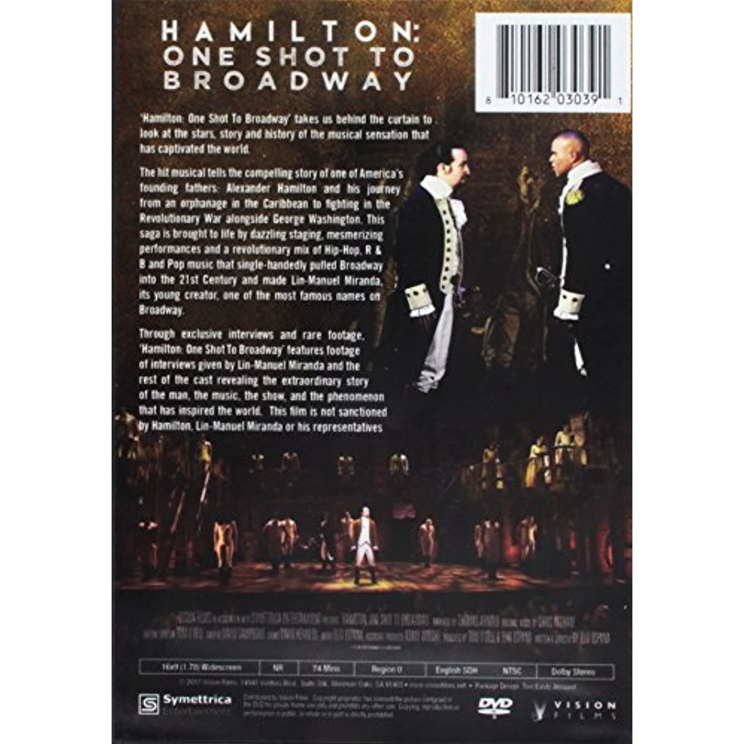 Hamilton One Shot To Broadway