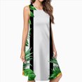 thumbnail image 2 of Yellow And Green Banana Spring Summer Dresses For Women Fashion Dress Casual Sleeveless Loose Sundress With Pockets, 2 of 4