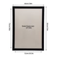 thumbnail image 4 of Wuzstar 33X24 Inch LED Poster Frame Slim Snap Aluminum Alloy LED Light Box for Business Signs Menu Display, 4 of 10