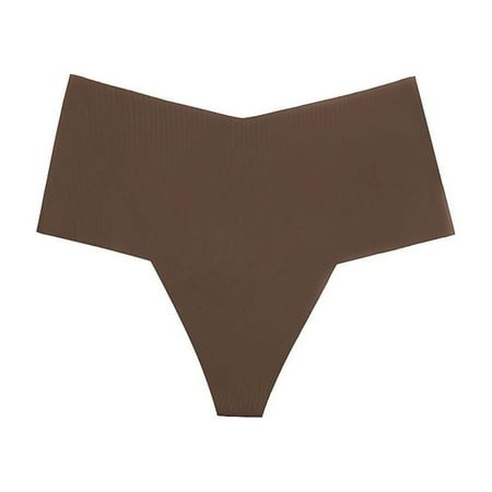 Bigersell Cheeky Underwear for Women Clearance Sheer Panties Boy Shorts Panty Style P-1176 Cotton Boyshort Panties Seamless Thong Briefs Mid Waist Women s Bikini Panties Coffee S