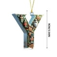 thumbnail image 3 of 26 Letters Christmas Tree Decoration Pendant Christmas Tree Ornaments Personalized DIY Christmas Ornaments Christmas Decoration Xmas Tree Hanging Decor Feature (Y), 3 of 7
