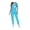 Aqua Blue, variant on Scrubs for Women Set - Stretch V-Neck Scrub Top & Jogger Pant with 8 Pockets COZY SCRUBS (Caribbean Blue)