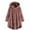 Pink, variant on Prolriy House Coat Womens Coats Women Plus Size Button Plush Tops Hooded Loose Cardigan Wool Coat Winter Jacket Winter Coats for Women Black L