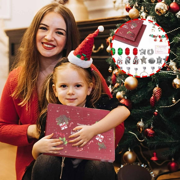 Xihbxyly Calendario de Adviento Navideño de Muñeco de Nieve, 24 Sorpresas En Cada Puerta, Divertido Diseño de Cuenta Regresiva, Función Musical para Aliviar El Estrés, Decoración Navideña, Gran Idea