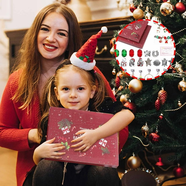 Fiudx Calendario de Adviento Navideño de Muñeco de Nieve, 24 Sorpresas En Cada Puerta, Divertido Diseño de Cuenta Regresiva, Función Musical para Aliviar El Estrés, Decoración Navideña, Gran Idea de