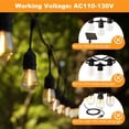 thumbnail image 2 of SHIJIU-25 Pack S14 Replacement LED Bulbs,2W Outdoor String Light Bulb Shatterproof,E26 Medium Base,2700K Warm White Edison Bulbs,Equivalent to 15W/20W/25W Incandescent Bulbs for Patio Garden, 2 of 4