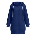 thumbnail image 5 of Zip Up Hoodie for Women Oversized Long Sleeve Sweatshirt Casual Fall Winter 2026 Track Jacket with Pocket, 5 of 5