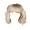 White, variant on White Europe Style Short Curly Wig With Bangs For Daily Party Wearing
