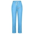 thumbnail image 3 of WILLBEST Pantalones Deportivos de Pierna Ancha para Mujer, Holgados, con Cordón, de Yoga, de Cintura Alta, Cómodos E Informales, con Bolsillo para Un Estilo Veraniego. Chica, 3 of 3