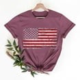 thumbnail image 2 of PXLKNZH Weekly Sale American Flag Top Women Plus Size Short Sleeve 4th of July Patriotic Graphic Tees 2025 Summer Independence Day V Neck Shirts,Red,XXL, 2 of 8