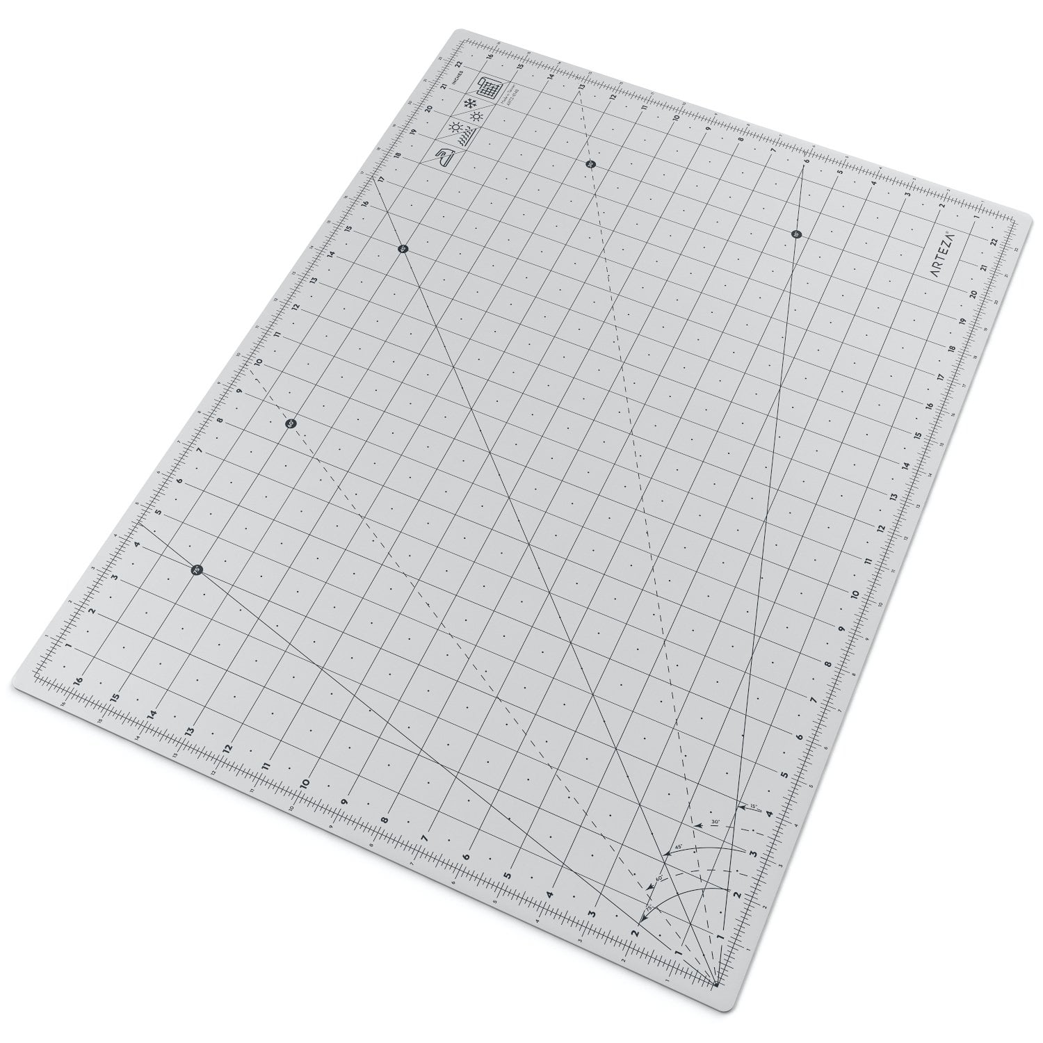 ARTEZA Self Healing Rotary Cutting Mat, 18"x24" with Grid & Non Slip
