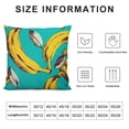 thumbnail image 5 of SHANXI  Banana Pillow Covers,Decorative Throw Pillow Banana Fruit Pattern Sketch Style Pillow Cases  Linen Outdoor Indoor Square Cushion Covers for Home Sofa Couch  20x20in, 5 of 5