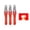 Red Solid Light, variant on 3PCS Electronic Boat Flares, LED Marine Signal Lights, Waterproof Emergency Distress Lights for Boats, Kayaks and Marine Safety