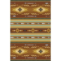 Cotton Native Spirit Aztec Southwest Stripes Feathers Arrows Timeless Treasures Gold Cotton Fabric Print by the Yard (530GOLD)