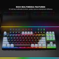 thumbnail image 4 of Clavier de Jeu Mécanique, Clavier Câblé Rétro-Éclairage Coloré 87 Touches pour les Jeux, 4 of 7