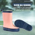thumbnail image 4 of NORTY Toddler Little Big Kids Boy's and Girl's Rubber Rain Boots Waterproof Lug Sole, 4 of 9