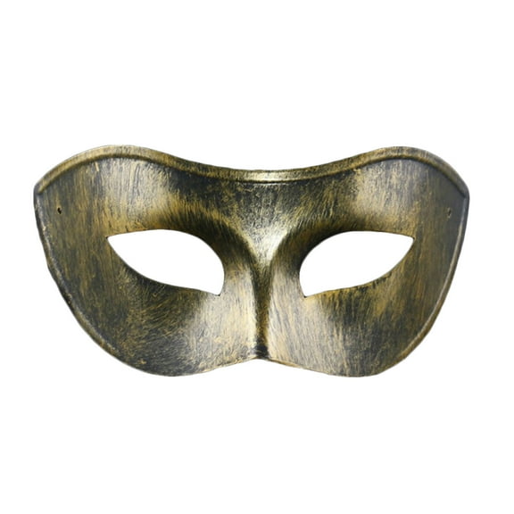 Xfvqtps Masquerade Mask for Men Half Face Retro Rome Mask Ball Mask Celebrations Party Accessory Gold