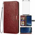 thumbnail image 1 of Mobile Phone Cover for Samsung S8 +, Cover Premium Pu Leather Tpu Flip Cover Magnetic Closure Card Compartment Stand Function Wallet with Lanyard Protective Cover, 1 of 7