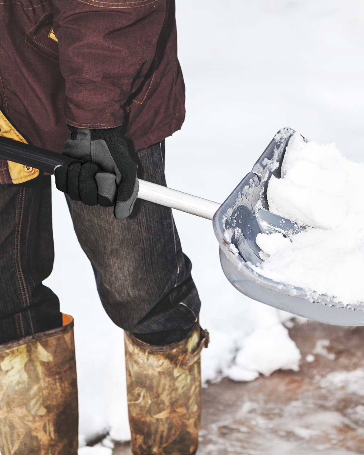 Thermal Winter Work Gloves for Men, High Dexterity Cold Weather Glove for Driving, Gardening, Motorcycle, and Mechanics