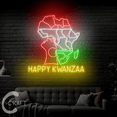 thumbnail image 2 of C-CRAFT Happy Kwanzaa Neon Led Light 35 inch for Kwanzaa Holiday Home Decor, 2 of 5