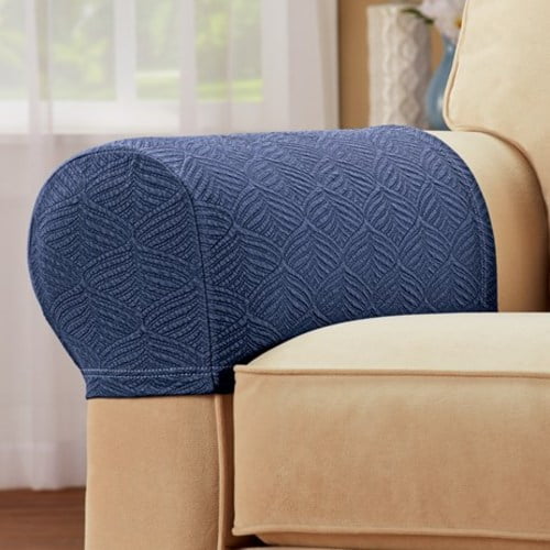 Camden Stretch Armrest Covers Set of 2Navy