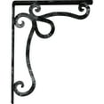 thumbnail image 4 of Ekena Millwork 1 1/2"W x 12"D x 15"H Orleans Wrought Iron Bracket, (Single center brace), Antiqued Silver, 4 of 8