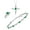 EMERALD, variant on Matching Jewelry Infinity Wave Set: Sterling Silver Infinity Wave Tennis Bracelet, Ring & Necklace Gemstone w/ Diamonds Adjustable 7"-8" Wrist & 18" Chain Aquamarine March Birthstone Ring Size 5