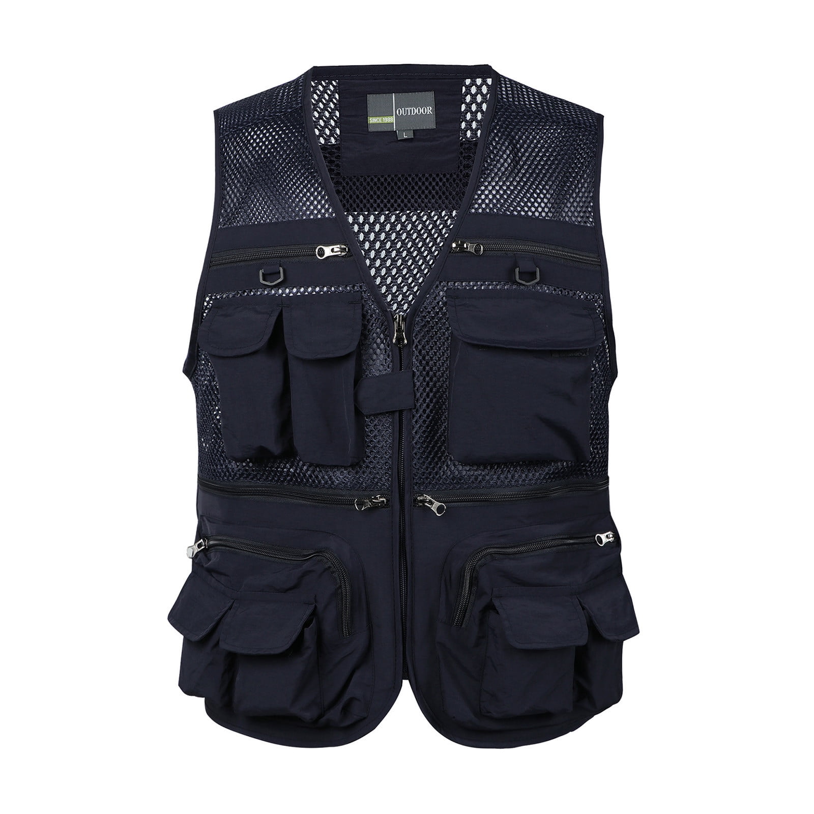 KaLI_store Golf Vests for Men Men's Outdoor Casual Stand Collar