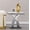 White&silver, variant on Faux Marble End Table with X-Shape Steel Base, 23in White and Gold Marble Square End Table Accent Table Night Stand Bedside Table for Bedroom, Square Sofa Side Table Snack Table for Living Room