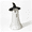 A, variant on THOPBPRK Halloween Woven Ghost with Witch Hat Ornaments, 13.7Inch White A