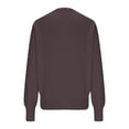 thumbnail image 5 of Sweater Cardigans for Women Soft Knit Coat Crew Neck Button Up Outerwear Long Sleeve Fall Winter Clothes (L, Brown), 5 of 7