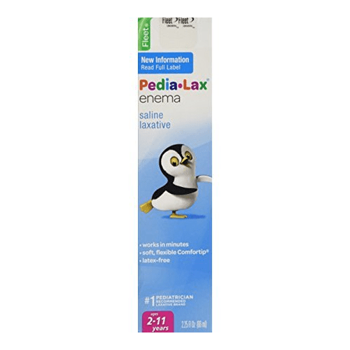 Fleet Pedia-Lax Enema Saline Laxative Fast Relief Constipation, 2.25Oz