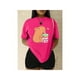 thumbnail image 1 of Playera Blusa De Capybara Tomando Refresco Ropa Divertida Para Mujer Capibara Color Fucsia Talla Chica Marca Emil SaEs, 1 of 4