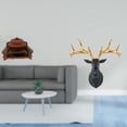 thumbnail image 2 of Dollhouse Miniature Sofa Couch Deer Head Sculpture Resin Decor Realistic Artwork for Living Room Bedroom Office, 2 of 8