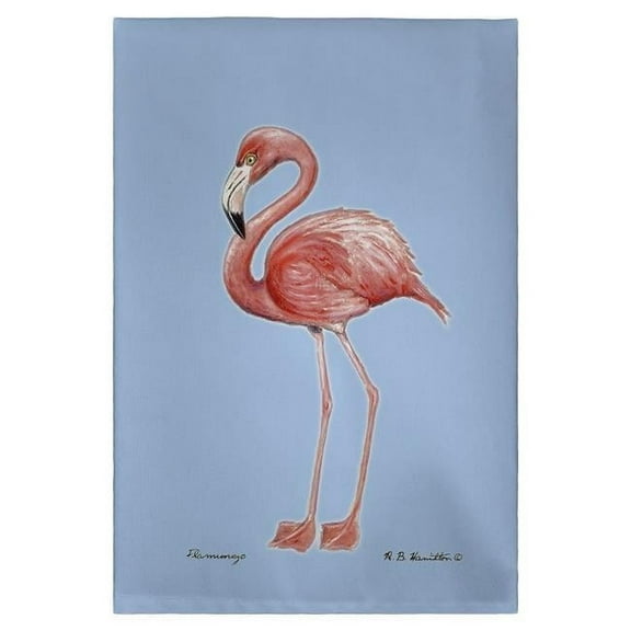 Betsy Drake GT084B Flamingos Guest Towel, Tiled