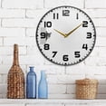 thumbnail image 3 of Yayeee Wall Clock for Living Room 11.9 inch Battery Operated Round with Holder, Black Cute Cat, 3 of 7