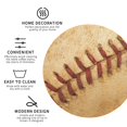thumbnail image 3 of Zufioo Vintage Baseball Print Leather Coaster Set, Decorative PVC Coasters 4-pack - Scald and Stain-resistant, Suitable for Home, Cafes, Restaurants-Round Shape, 3 of 6