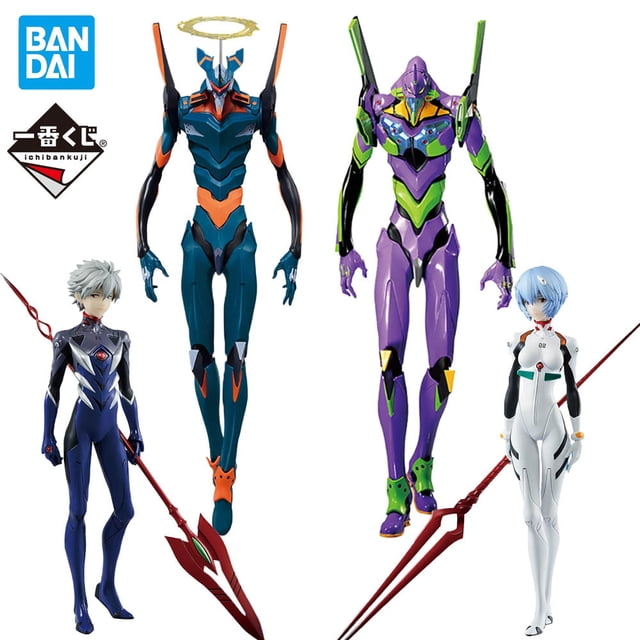 zhangmengya Original Ichiban Kuji Eva Evangelion Mark.06 Advent Ayanami Rei Kaworu Nagisa Anime Figure Collection Model Action Toys zhangmengya LED