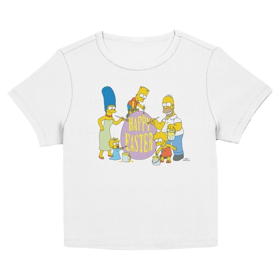 Juniors The Simpsons Happy Easter Family Activities T Shirt